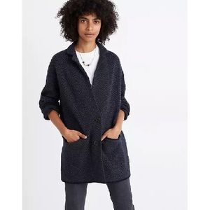 NWT Madewell Herringbone Blazer Sweater Jacket